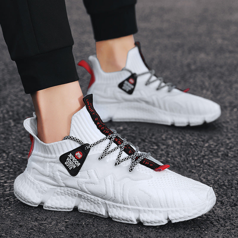 Summer New Men's Shoes Fashion Flying Woven Shoes Mesh Shoes SHANVY