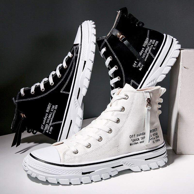 Canvas Shoes, Breathable Thick Sole, Board Shoes, Gaobang Casual Shoes SHANVY