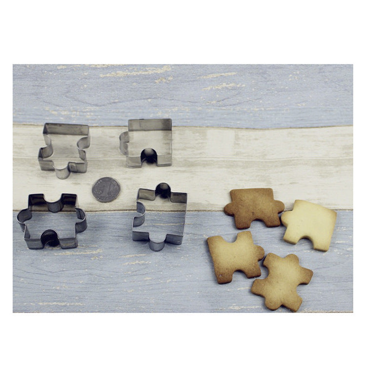 Baking Tools 4-Piece Stainless Steel Cake Biscuit Mold SHANVY
