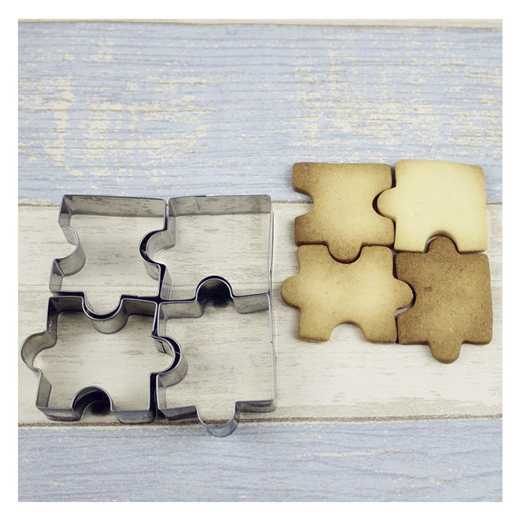 Baking Tools 4-Piece Stainless Steel Cake Biscuit Mold SHANVY