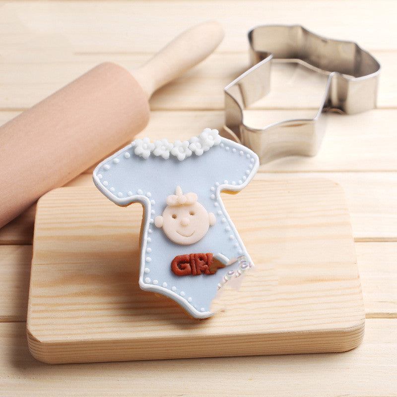 Baby Clothes Cookies Cutter Stainless Steel Biscuit Cake Mold Kitchen Baking Tools SHANVY