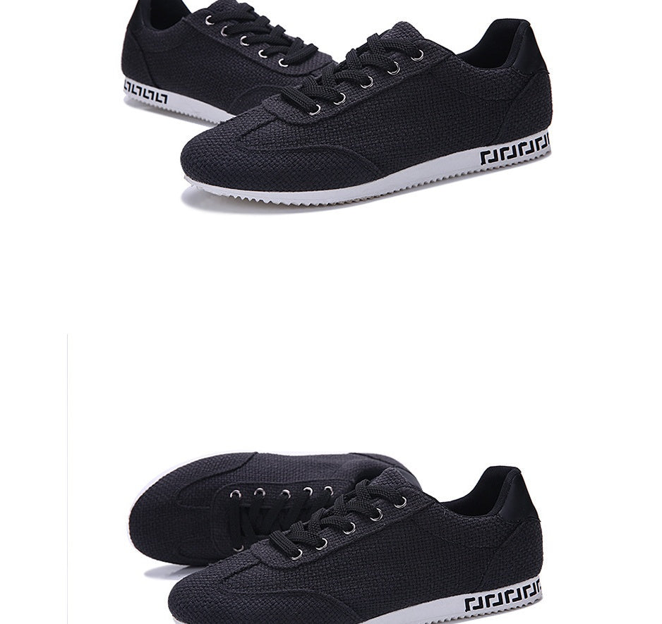 Men's tide shoes linen breathable casual shoes Korean youth students canvas shoes sports shoes SHANVY