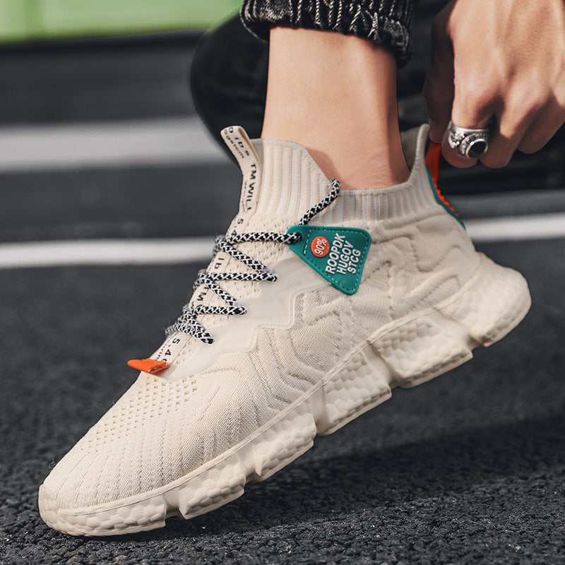 Summer New Men's Shoes Fashion Flying Woven Shoes Mesh Shoes SHANVY