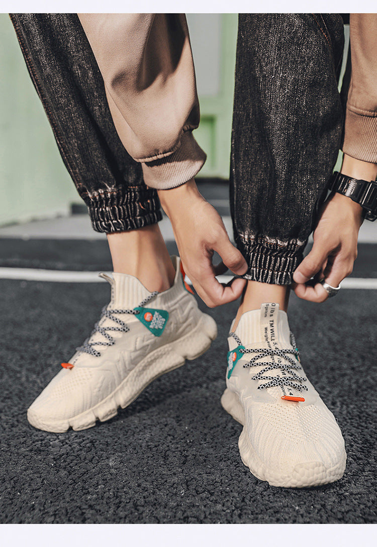 Summer New Men's Shoes Fashion Flying Woven Shoes Mesh Shoes SHANVY