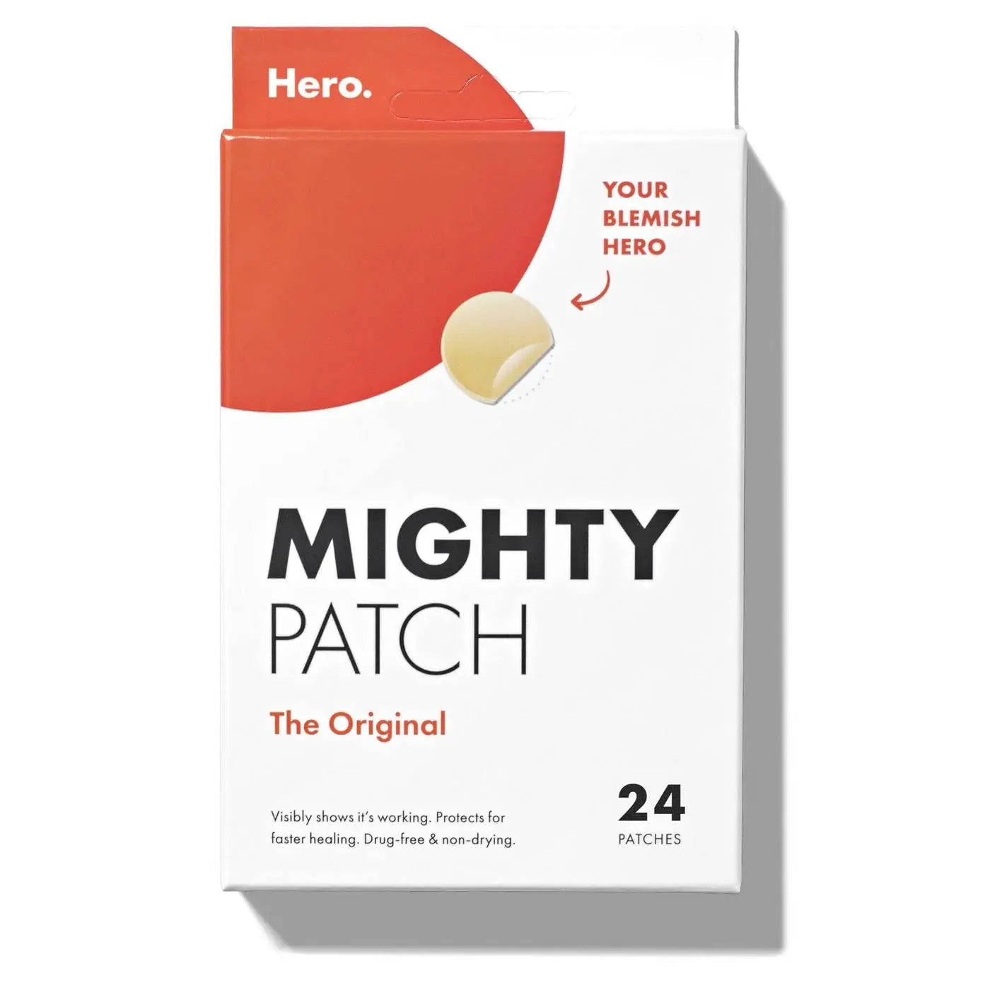 Mighty Patch™ Original patch from Hero Cosmetics - Hydrocolloid Acne Pimple Patch for Covering Zits and Blemishes in Face and Skin, Vegan-friendly and Not Tested on Animals (36 Count) SHANVY