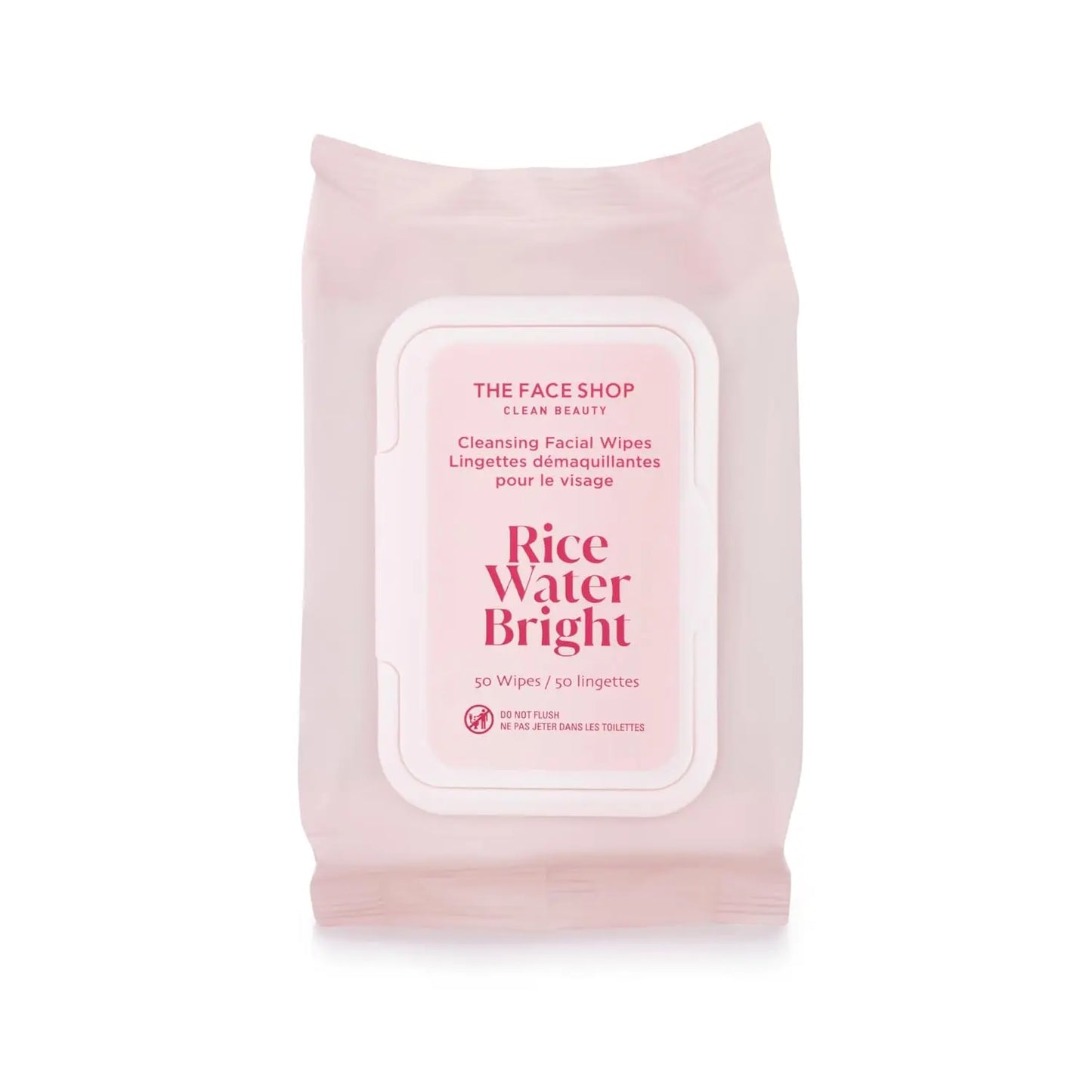 Rice Water Bright Makeup Remover Wipes for Face korean product SHANVY