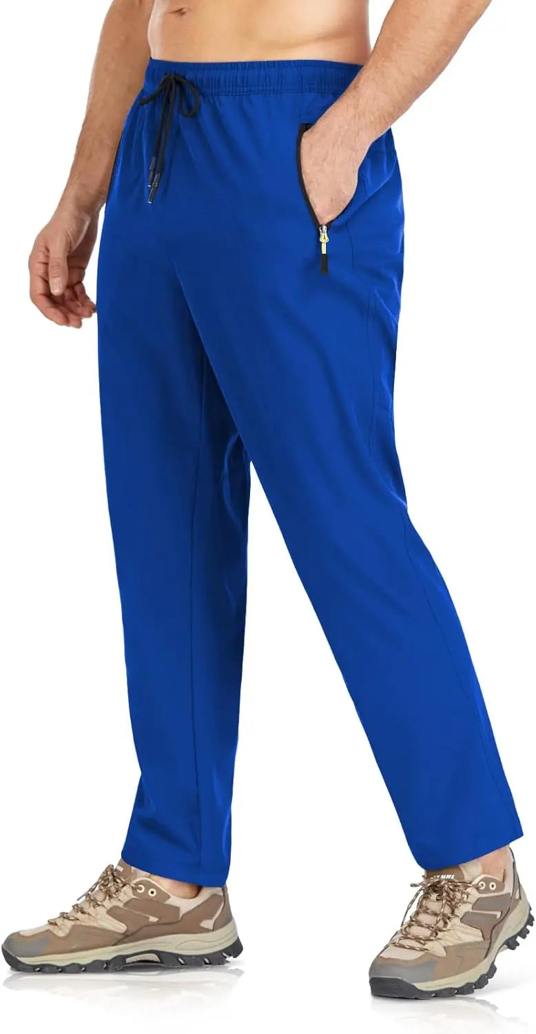 Pants Hiking Workout Joggers Pants Lightweight Quick Dry Running Gym Pants with Zipper Pockets SHANVY
