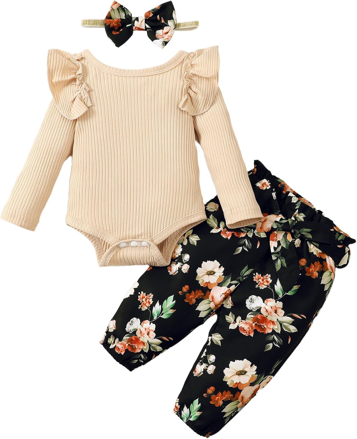 Baby Girl Floral Pants Set Cute Newborn Girl Clothes SHANVY