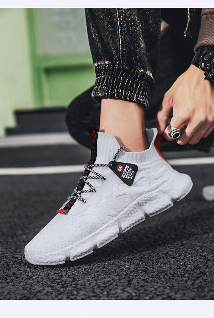 Summer New Men's Shoes Fashion Flying Woven Shoes Mesh Shoes SHANVY