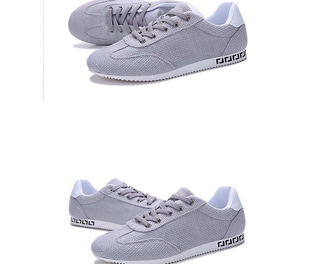 Men's tide shoes linen breathable casual shoes Korean youth students canvas shoes sports shoes SHANVY