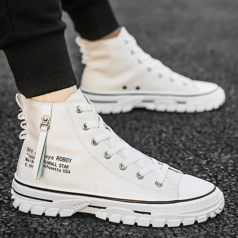 Canvas Shoes, Breathable Thick Sole, Board Shoes, Gaobang Casual Shoes SHANVY