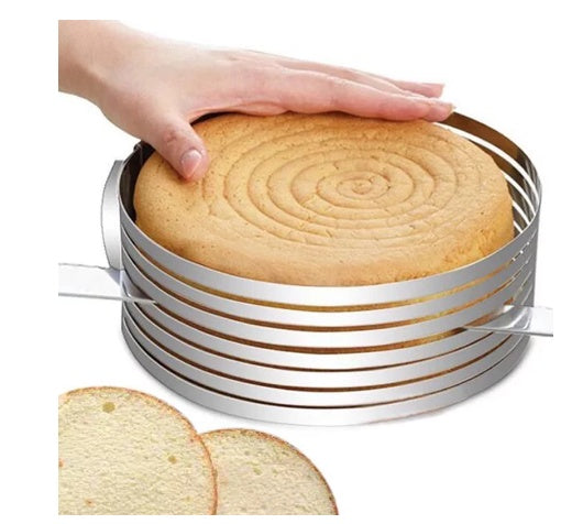6 Layers Adjustable Cake Cutter Slicer Stainless Steel Round Bread Cake Cutter Slicer Mousse Ring Mould Cake Decorating Tools SHANVY