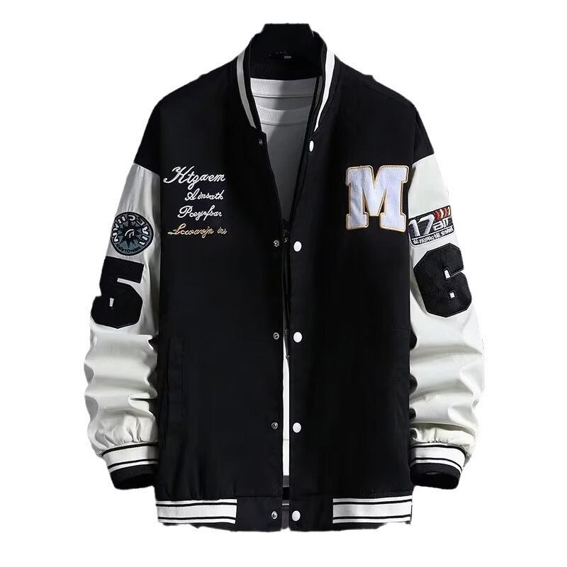 Junior High School Student Baseball Jacket Loose Hong Kong Style