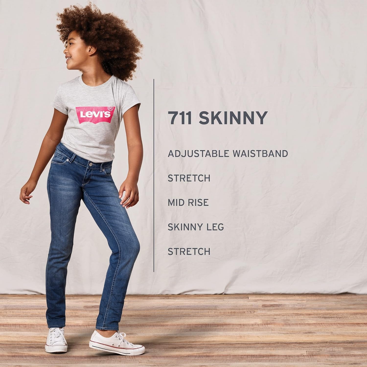 Girls' 711 Skinny Fit Jeans