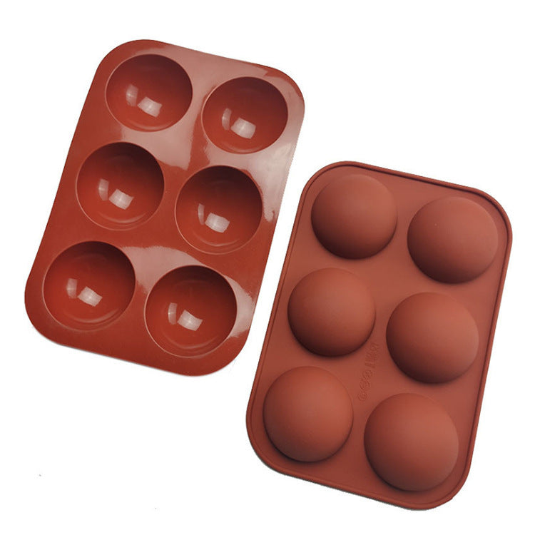 Baking Tools Small Semicircle Silicone Cake Mold Chocolate Mold Hemispheric Mousse Cake Mold SHANVY