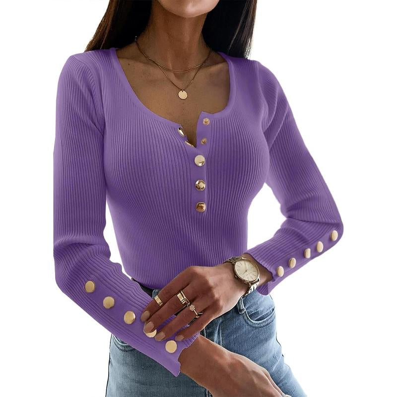  Womens Sexy Long Sleeve Sweater 