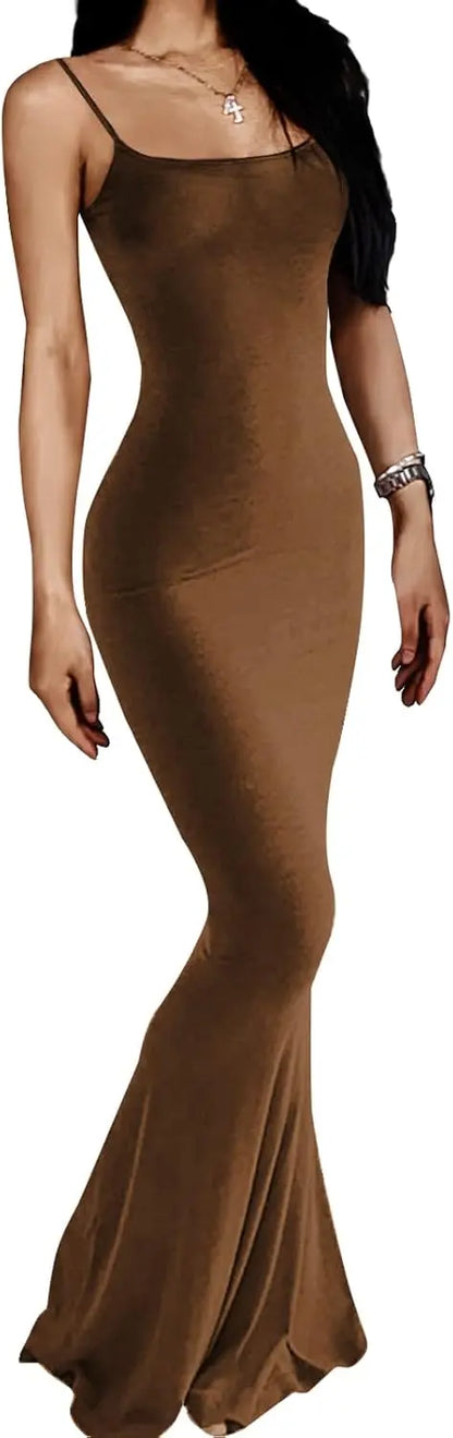 l Women's Casual Lounge Slip Long Dress SHANVY