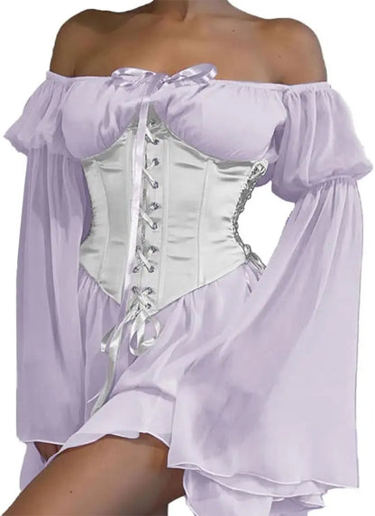 Womens Two Piece Corset Dress SHANVY