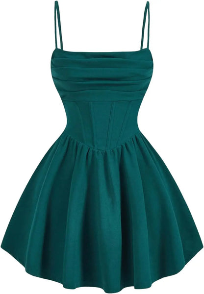 Women's Ruched Corset Dress SHANVY