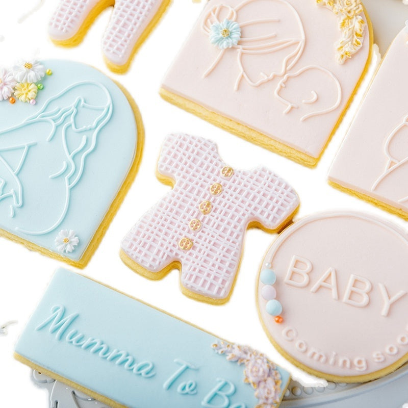 Baking Cake Tools Mother  Baby Fondant Die Biscuit Cutter SHANVY