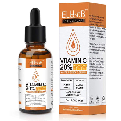 Vitamin C Serum For Face with Hyaluronic Acid, Retinol & Amino Acids, Anti Aging & Wrinkle Facial Serum 60ml SHANVY