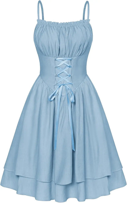 Dress Women Flowy Sleeveless Spaghetti SHANVY