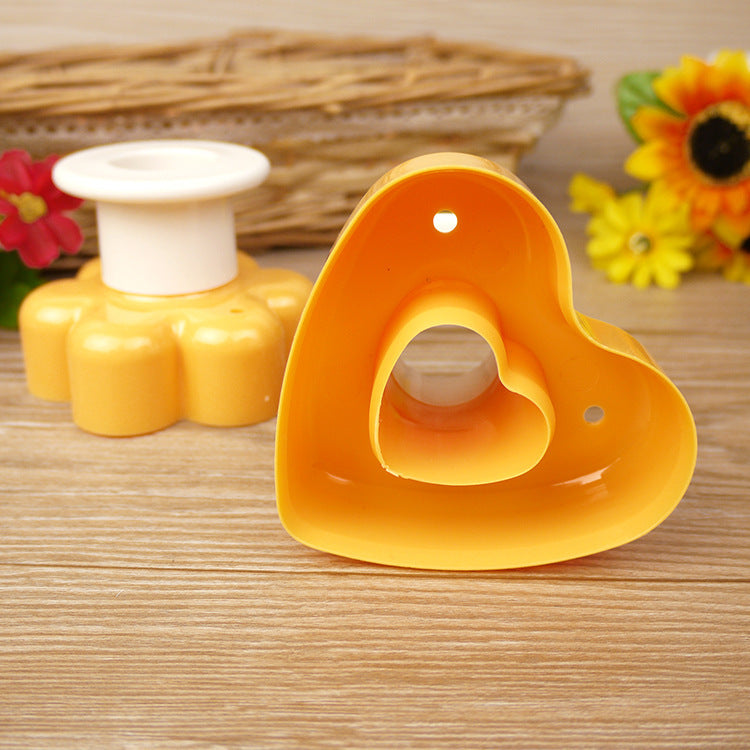Baking Tools Heart Flower Star Round Donut Mold Press SHANVY