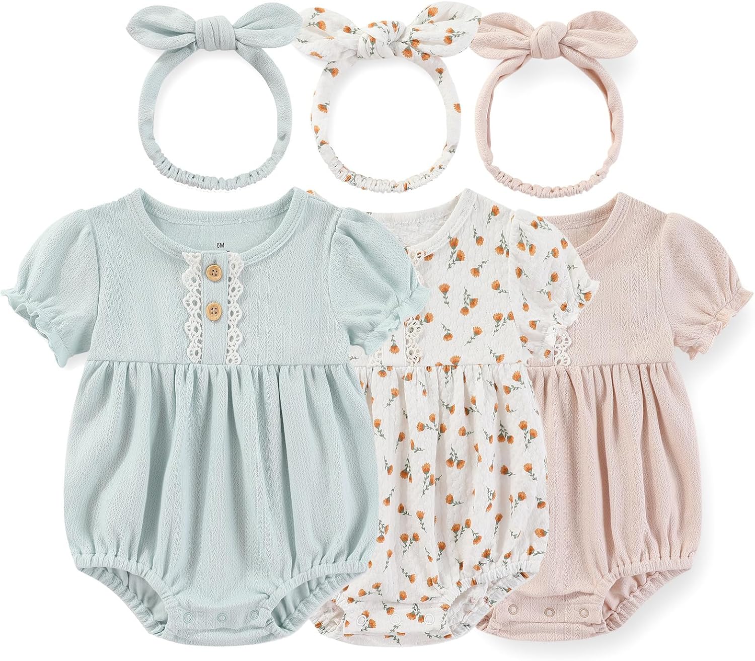 Bodysuit Suit Baby Clothes Short Sleeve 3 Outfit Bundle Mix Match SHANVY