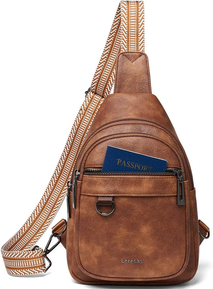 Bag for Women   Vegan Leather Crossbody Bags Fanny Pack Purse Backpack Over Shoulder Bag Travel Anti Theft SHANVY