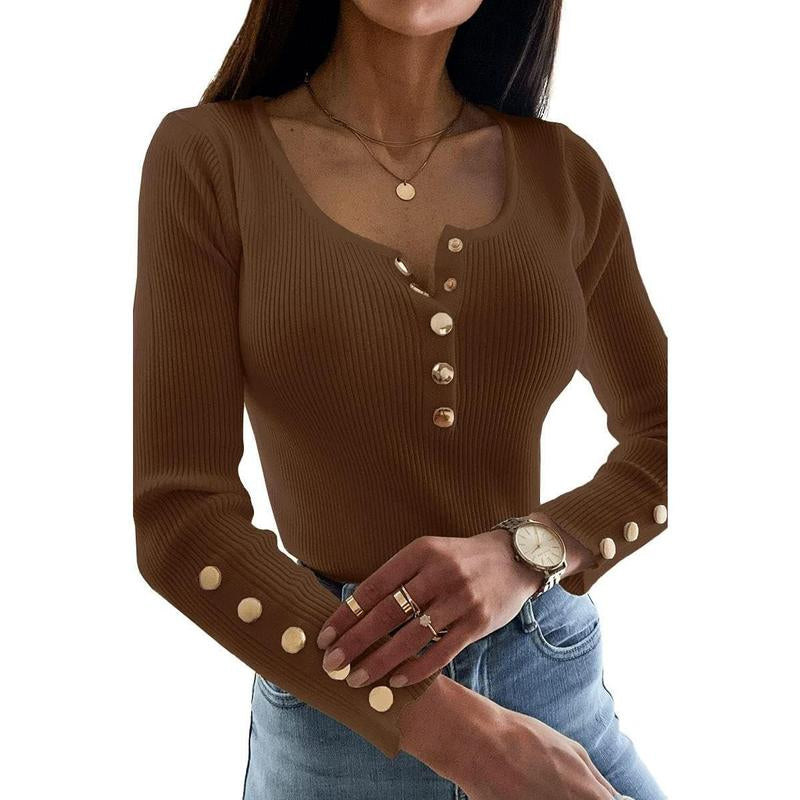  Womens Sexy Long Sleeve Sweater 