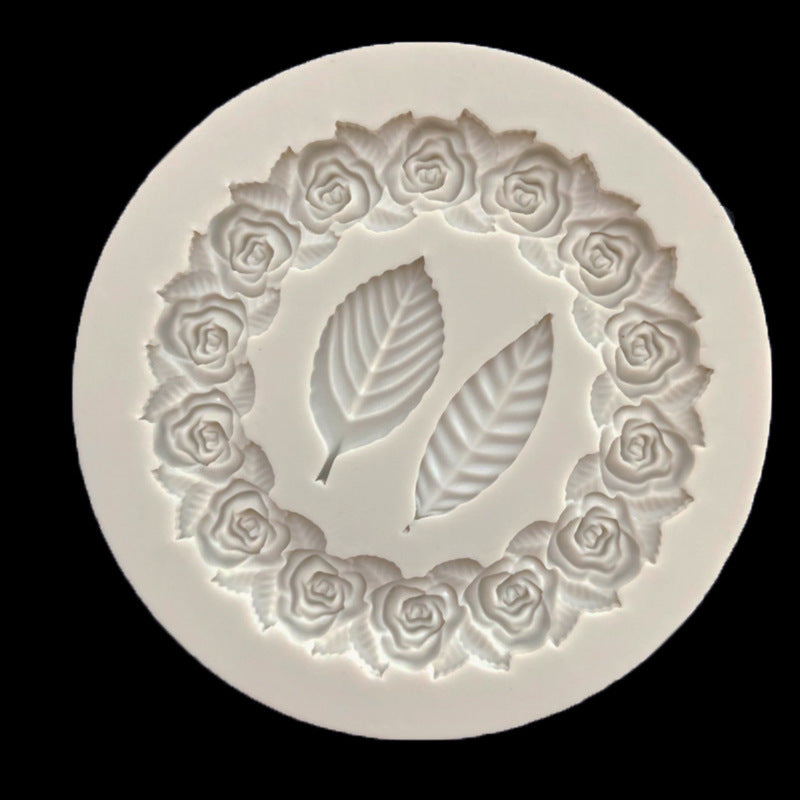 Baking Tools Leaf Liquid Silicone Mold Cake Chocolate Mold Frame Epoxy Decoration SHANVY