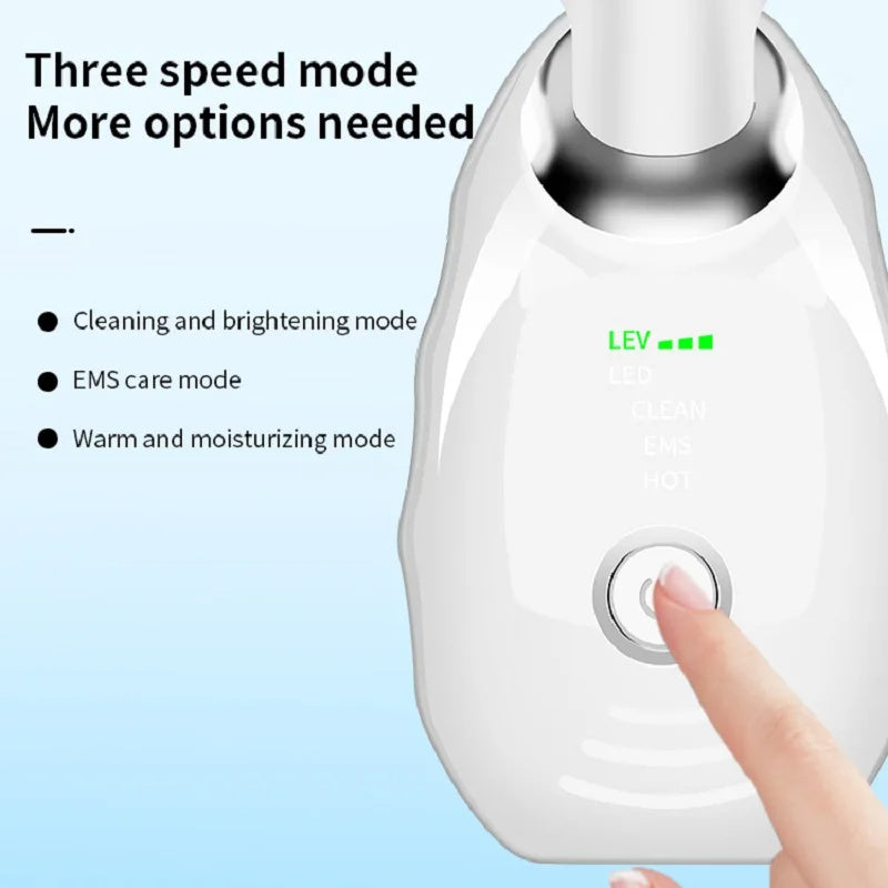 Neck Face Beauty Device Colorful LED Photon Therapy Skin Tighten Reduce Double Chin Anti Wrinkle Remove Lifting Massager SHANVY